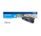 TN341C cyan standard yield toner (1,500 pages) for Brother laser printer
