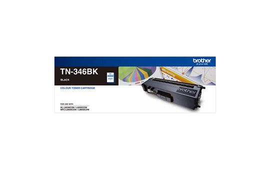 TN346BK black high yield toner (4,000 pages) for Brother laser printer