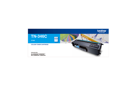 TN346C cyan high yield toner (3,500 pages) for Brother laser printer
