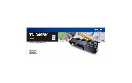 TN349BK black super high yield toner (6,000 pages) For Brother laser printer