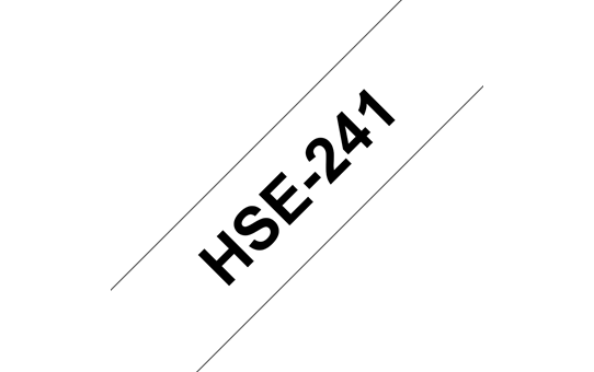 Genuine Brother HSe-241 Heat Shrink Tube Tape Cassette – Black on White, 17.7mm wide 3
