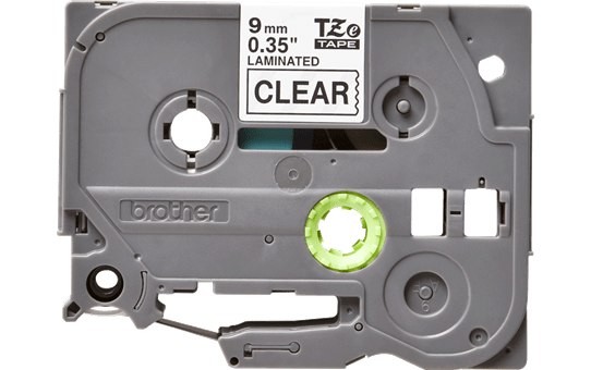 Genuine Brother TZe-121 Labelling Tape Cassette – Black on Clear, 9mm wide