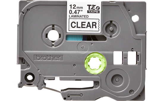 Genuine Brother TZe-131 Labelling Tape – Black on Clear, 12mm wide