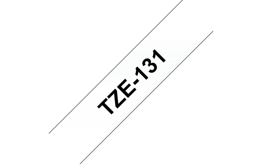 Genuine Brother TZe-131 Labelling Tape – Black on Clear, 12mm wide 3