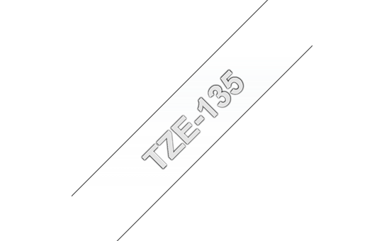 Genuine Brother TZe-135 Labelling Tape Cassette – White On Clear, 12mm wide 3