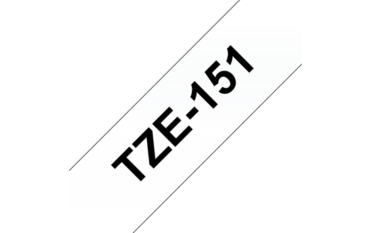 Genuine Brother TZe-151 Labelling Tape Cassette – Black on Clear, 24mm wide 3