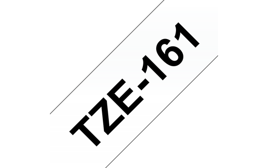 Genuine Brother TZe-161 Labelling Tape Cassette – Black on Clear, 36mm wide 3
