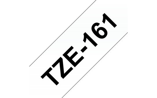 Genuine Brother TZe-161 Labelling Tape Cassette – Black on Clear, 36mm wide 3