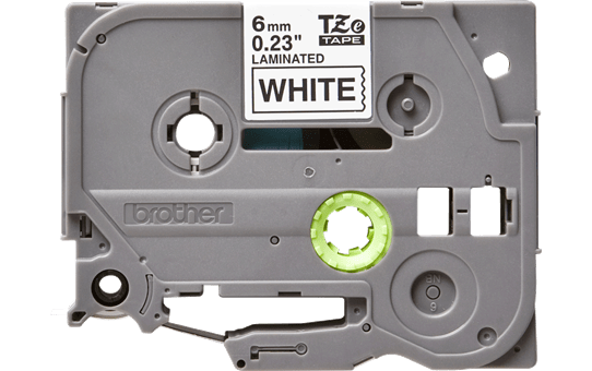 Genuine Brother TZe-211 Labelling Tape Cassette – Black on White, 6mm wide