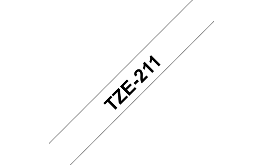 Genuine Brother TZe-211 Labelling Tape Cassette – Black on White, 6mm wide 3