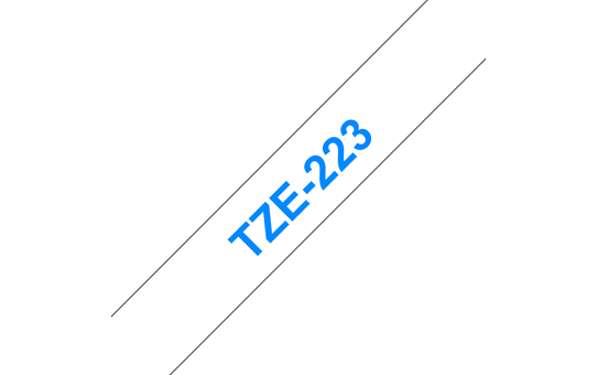Genuine Brother TZe-223 Labelling Tape Cassette – Blue on White, 9mm wide 3
