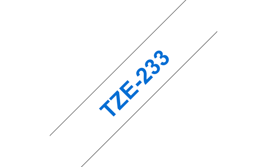 Genuine Brother TZe-233 Labelling Tape Cassette – Blue on White, 12mm wide 3