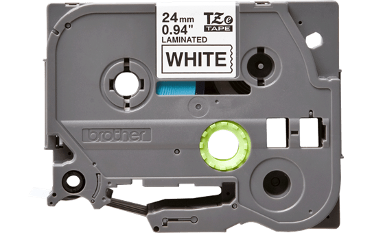 Genuine Brother TZe-251 Labelling Tape Cassette – Black on White, 24mm wide
