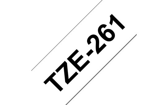 Genuine  Brother TZe-261 Labelling Tape Cassette – Black on White, 36mm wide 3