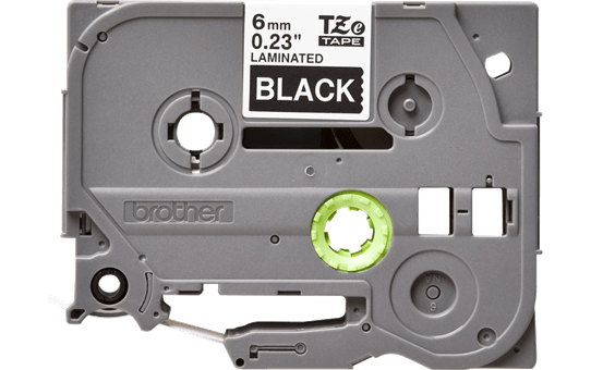 Genuine Brother TZe-315 Labelling Tape Cassette – White On Black, 6mm wide