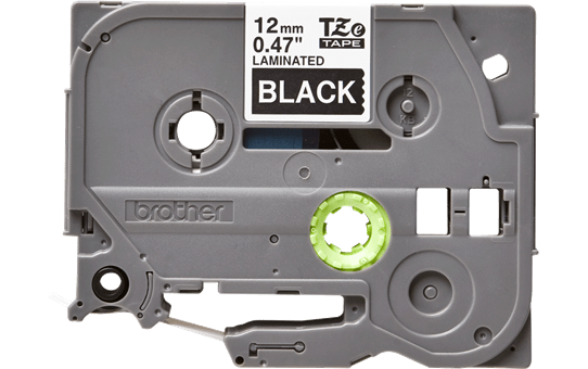 Genuine Brother TZe-335 Labelling Tape – White on Black, 12mm wide