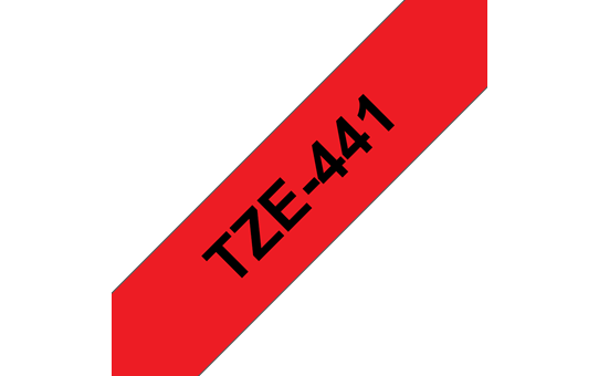 Genuine Brother TZe-441 Labelling Tape Cassette – Black on Red, 18mm wide 3