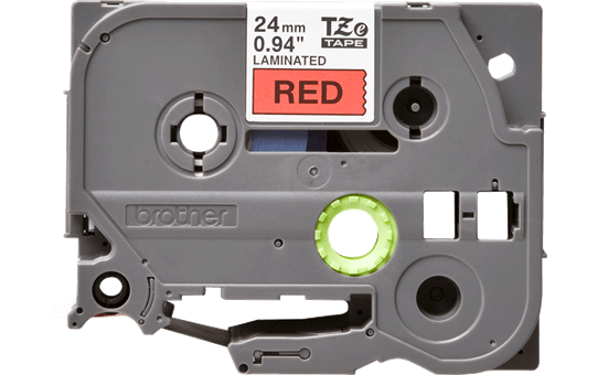 Genuine Brother TZe-451 Labelling Tape Cassette – Black on Red, 24mm wide
