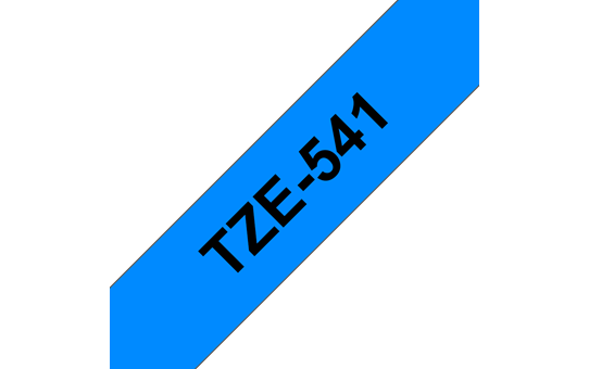 Genuine Brother TZe-541 Labelling Tape Cassette – Black on Blue, 18mm wide 3
