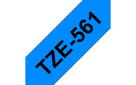Genuine Brother TZe-561 Labelling Tape Cassette – Black on Blue, 36mm wide 3