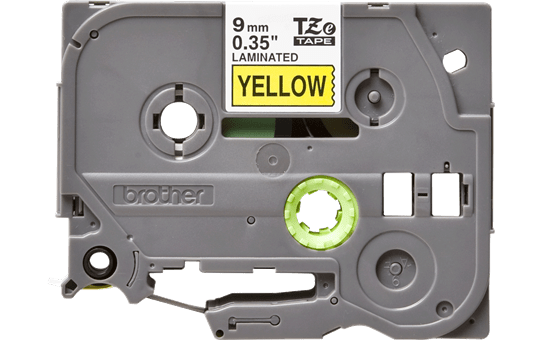 Genuine  Brother TZe-621 Labelling Tape Cassette – Black on Yellow, 9mm wide