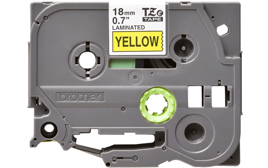 Genuine Brother TZe-641 Labelling Tape Cassette – Black on Yellow, 18mm wide