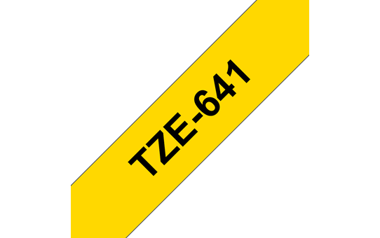 Genuine Brother TZe-641 Labelling Tape Cassette – Black on Yellow, 18mm wide 3
