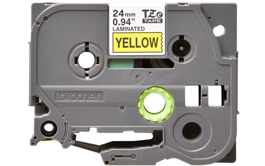 Genuine Brother TZe-651 Labelling Tape Cassette – Black on Yellow, 24mm wide