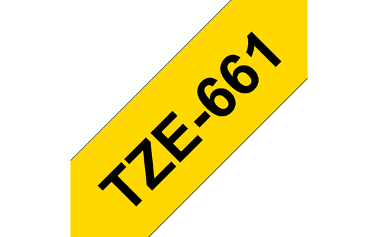 Genuine Brother TZe-661 Labelling Tape Cassette – Black on Yellow, 36mm wide 3
