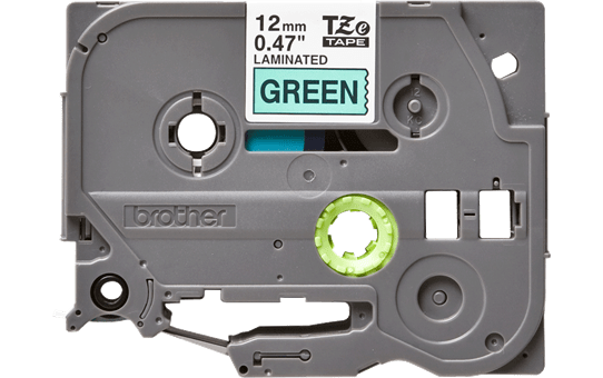 Genuine  Brother TZe-731 Labelling Tape Cassette – Black on Green, 12mm wide