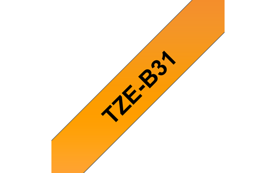 Genuine Brother TZe-B31 Labelling Tape Cassette – Fluorescent Orange, 12mm wide 3