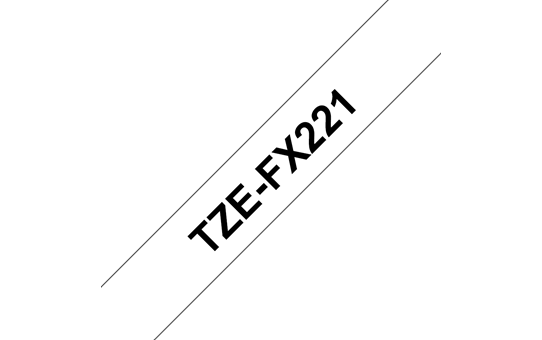 Genuine Brother TZe-FX221 Labelling Tape Cassette – Black on White Flexible-ID, 9mm wide 3