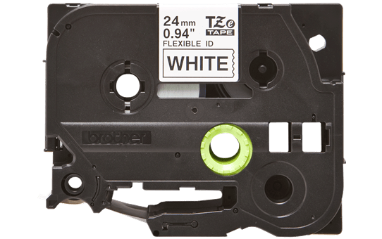 Genuine Brother TZe-FX251 Labelling Tape Cassette – Black on White Flexible-ID, 24mm wide