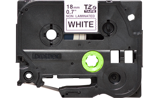 Genuine Brother TZe-N241 Labelling Tape Cassette – Black on White, 18mm wide