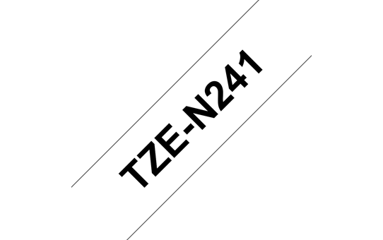 Genuine Brother TZe-N241 Labelling Tape Cassette – Black on White, 18mm wide 3