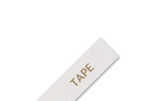 Genuine Brother TZe-PR254 Labelling Tape Cassette – Gold On Premium White, 24mm wide