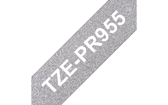 Genuine Brother TZe-PR955 Labelling Tape Cassette – White On Premium Silver, 24mm wide 3