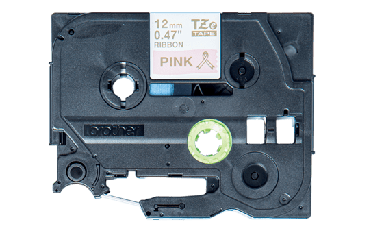 Genuine Brother TZe-RE34 Ribbon Tape Cassette – Gold on Pink, 12mm wide