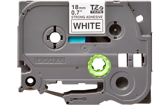 Genuine Brother TZe-S241 Labelling Tape Cassette – Black on White Strong Adhesive, 18mm wide