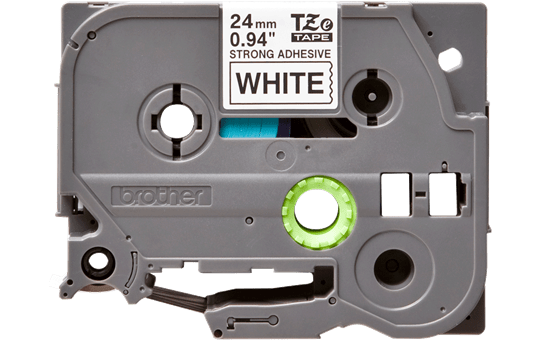 Genuine Brother TZe-S251 Labelling Tape Cassette – Black on White, 24mm wide 