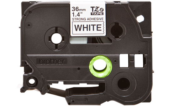 Genuine Brother TZe-S261 Labelling Tape Cassette – Black on White Strong Adhesive, 36mm wide