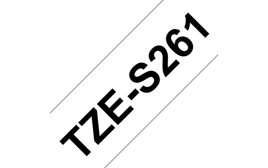 Genuine Brother TZe-S261 Labelling Tape Cassette – Black on White Strong Adhesive, 36mm wide 3