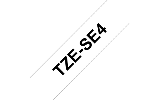 Genuine Brother TZe-SE4 Labelling Tape Cassette – Black on White, 18mm wide 3